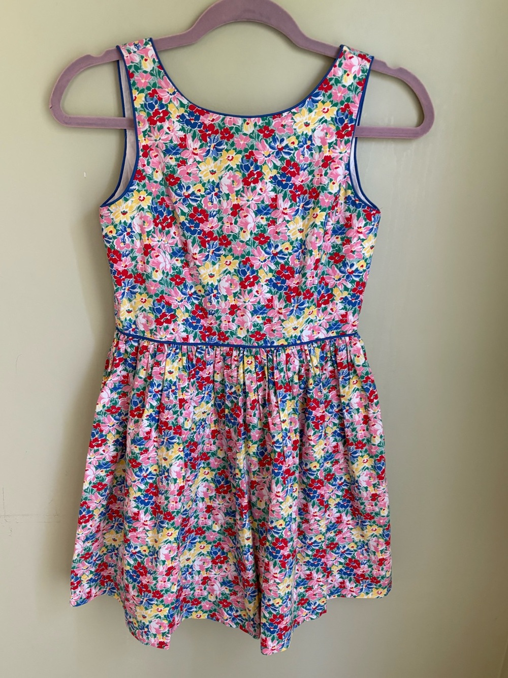 Ralph Lauren Blue Label Floral Sundress size 12. Back detail. Beautiful shape